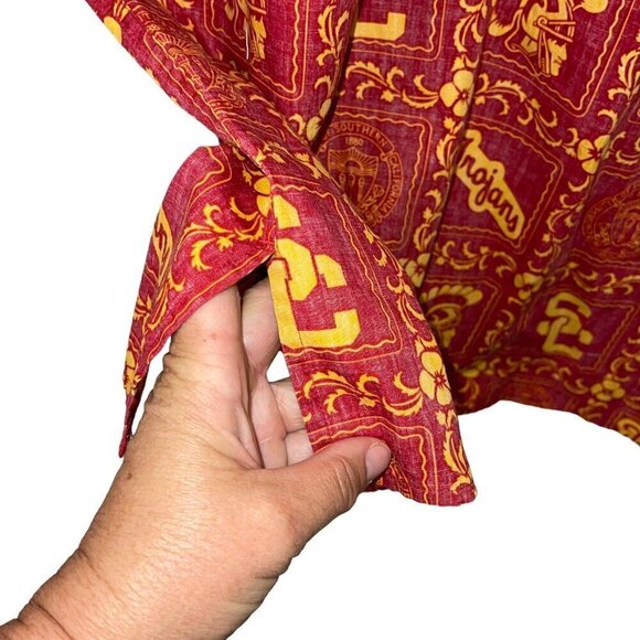 Reyn Spooner Vintage Mens Shirt Size 3XL Red USC Trojans Button Down Pure Cotton - Picture 4 of 9